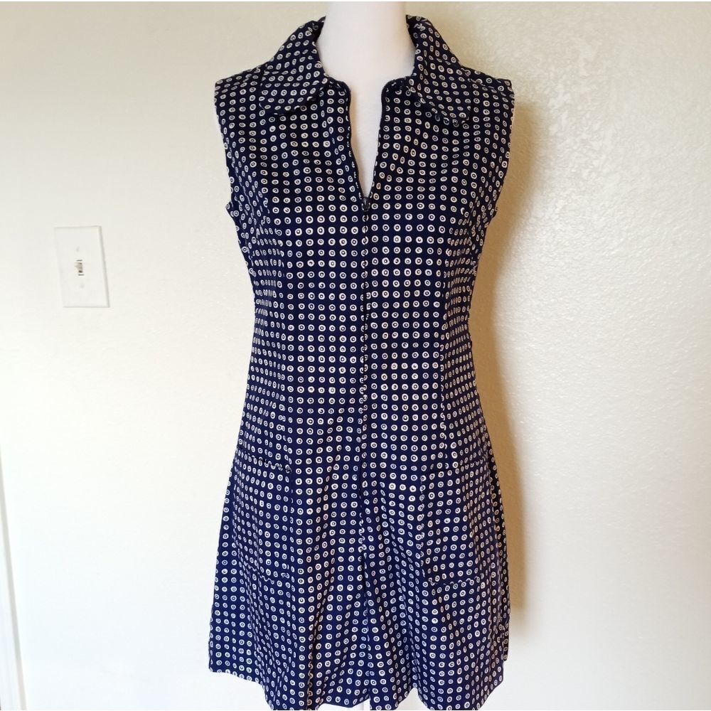 VTG navy polkadot romper